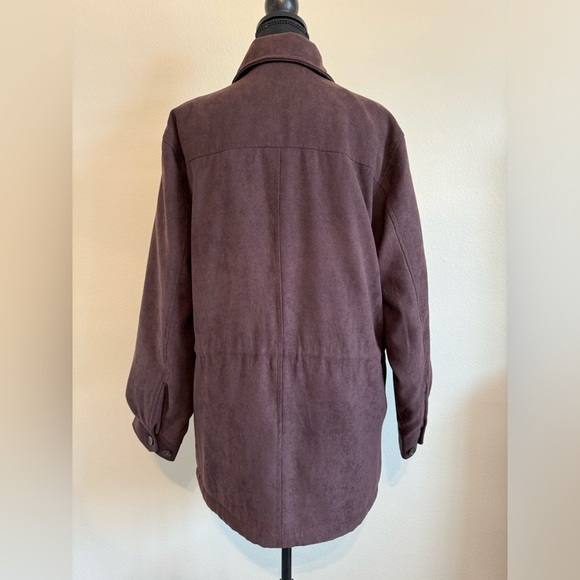 Men’s London Fog Brown Zip Up Jacket/ Coat Size Medium - Picture 3 of 9
